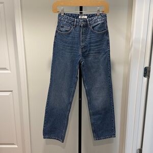 Zara - High Waisted Straight Leg Jeans
